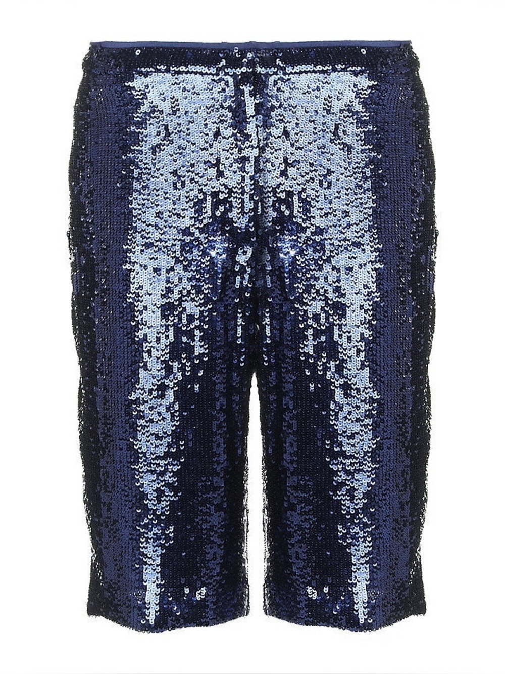 Adam Lippes Indigo Sequin Bermuda Shorts Size 4